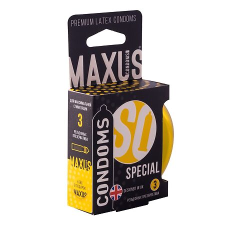 Презервативы MAXUS Special точечно-ребристые 3 шт