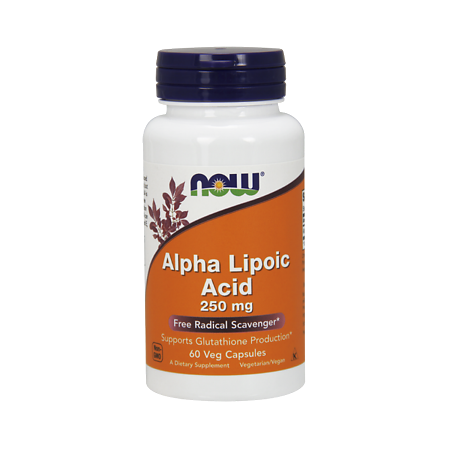 Now Alpha Lipoic Acid Альфа-липоевая кислота 250 мг капсулы 60 шт.