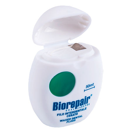 Biorepair Зубная нить Filo Cerato Scorrevole вощеная скользящая 50 м 1 шт