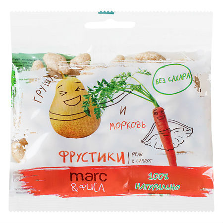 Marc&Фиса Фрустики Груша и морковь 15 г 1 шт