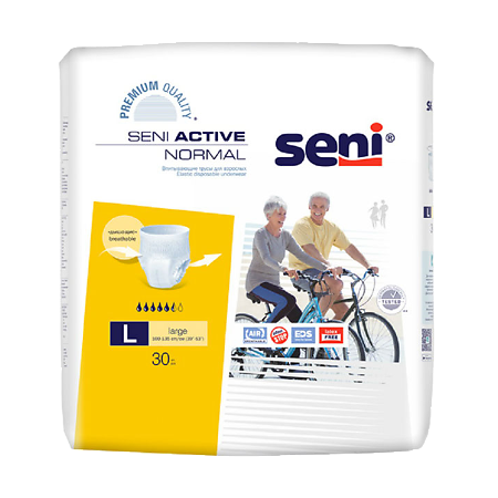 Seni Трусы впитывающие для взрослых Active Normal Large 30 шт