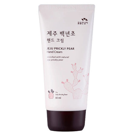 Flor de Man Крем для рук с кактусом увлажняющий Jeju Prickly Pear Hand Cream 80 мл 1 шт