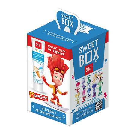 Sweet Box Зубная паста детская Фиксики + игрушка набор 1 уп