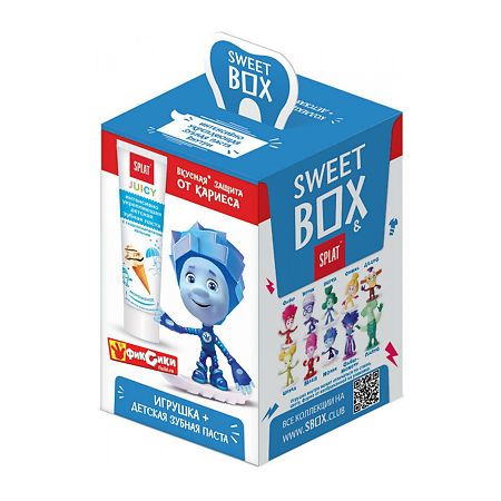 Sweet Box Зубная паста детская Фиксики + игрушка набор 1 уп