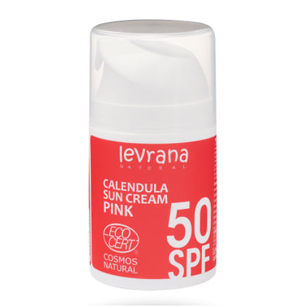 Levrana Солнцезащитный крем для тела Календула SPF50 Pink 50 мл 1 шт