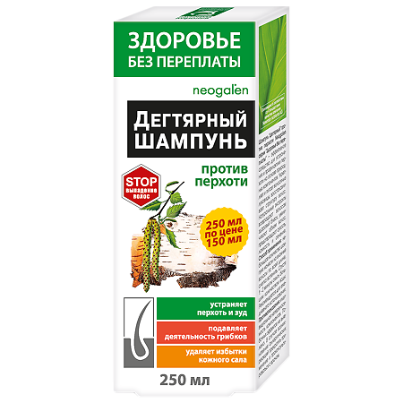 Шампунь Дегтярный против перхоти 250 мл 1 шт