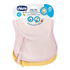 Chicco Нагрудник Milky из хлопка 0+ мес. розовый 2 шт