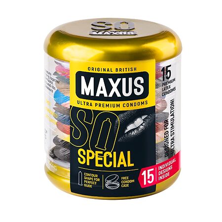 Презервативы MAXUS Special точечно-ребристые 15 шт