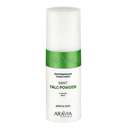 Aravia Professional Тальк-пудра с маслом мяты охлаждающий Mint Talc-Powder 150 мл 1 шт