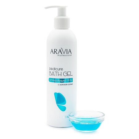 Aravia Professional Гель для ног с морской солью очищающий Pedicure Bath Gel 300 мл 1 шт