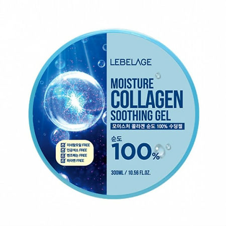 Lebelage Гель универсальный с экстрактом коллагена Soothing Gel Moisture Collagen 100% 300 мл 1 шт