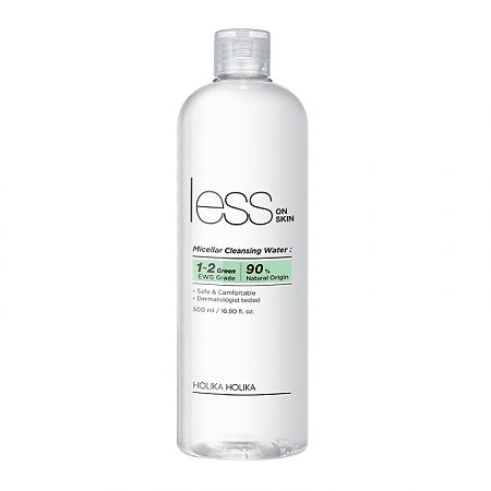 Holika Holika Less On Skin Micellar Cleansing Water Мицеллярная вода для удаления макияжа 500 мл 1 шт