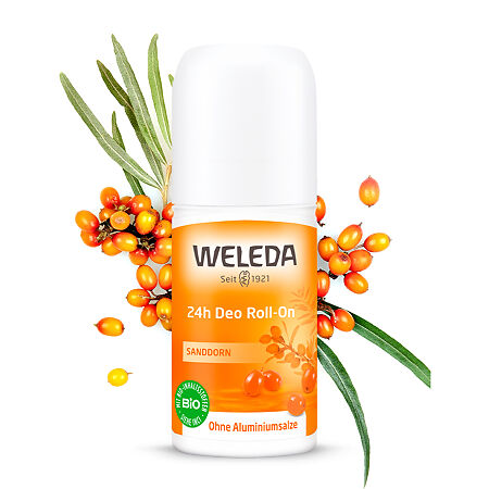 Weleda Дезодорант Облепиховый 24 часа Sanddorn Deo Roll-On 50 мл 1 шт