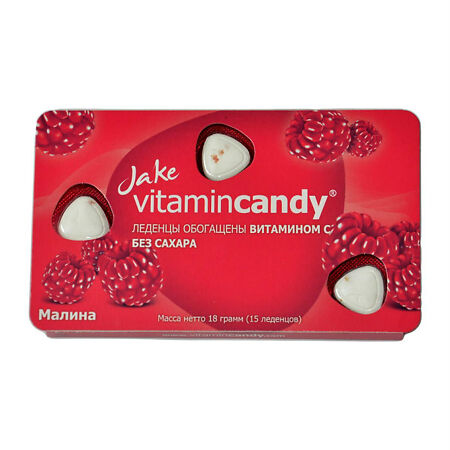 Леденцы Jake Vitamincandy Малина 18 г 1 шт