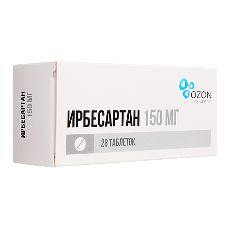 Ирбесартан таблетки покрыт.плен.об. 150 мг 28 шт