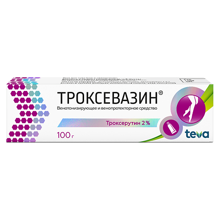 Троксевазин гель для наружного применения 2 % 100 г 1 шт