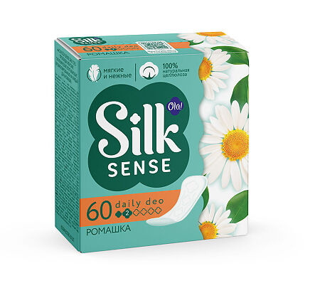 Ola! Silk Sense Прокладки ежедневные Daily Deo Солнечная Ромашка 60 шт