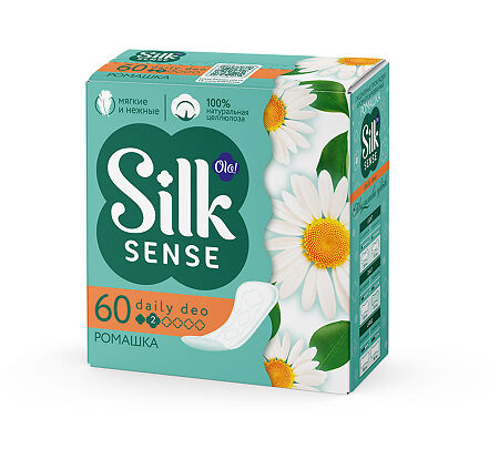 Ola! Silk Sense Прокладки ежедневные Daily Deo Солнечная Ромашка 60 шт