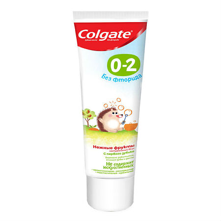 Colgate Зубная паста детская Нежные фрукты без фторида 0-2 года 40 мл 1 шт