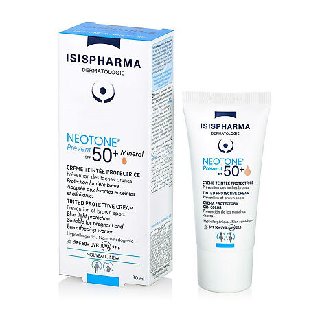 IsisPharma Neotone Prevent Крем дневной от пигментных пятен с тонирующим эффектом SPF50+ 30 мл 1 шт