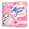 Мягкий Знак Comfort Aroma Бумага туалетная аромат Сакура 2-х слойная 4 рулона 1уп