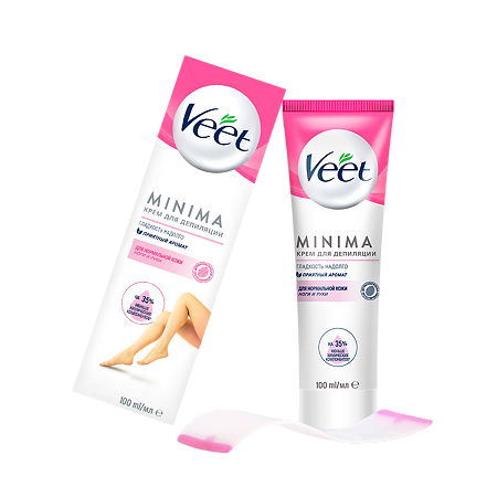 Veet Minima Крем для депиляции для нормальной кожи туба 100 мл 1 шт