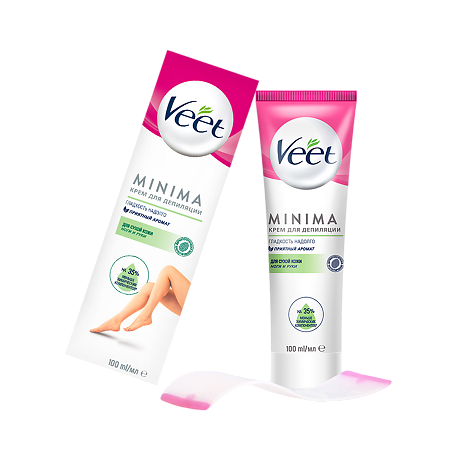 Veet Minima Крем для депиляции для сухой кожи туба 100 мл 1 шт