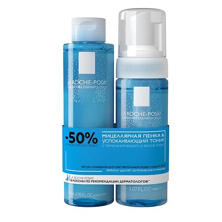 La Roche-Posay Physio мицеллярная очищающая пенка+Тоник успокаивающий 1 уп