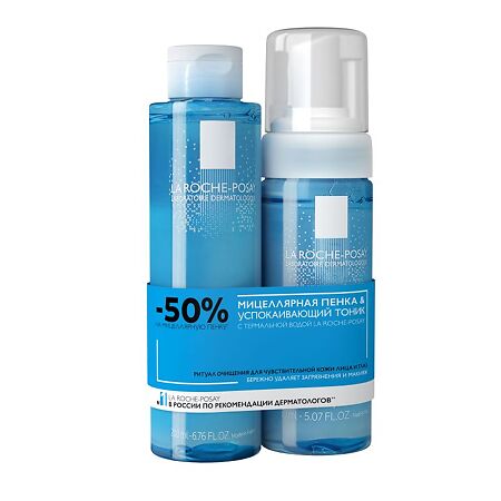 La Roche-Posay Physio мицеллярная очищающая пенка+Тоник успокаивающий 1 уп