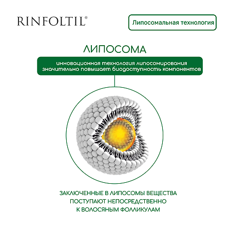 Ринфолтил липосомальная сыворотка для интенсивного роста волос против выпадения и ломкости фл 30 шт