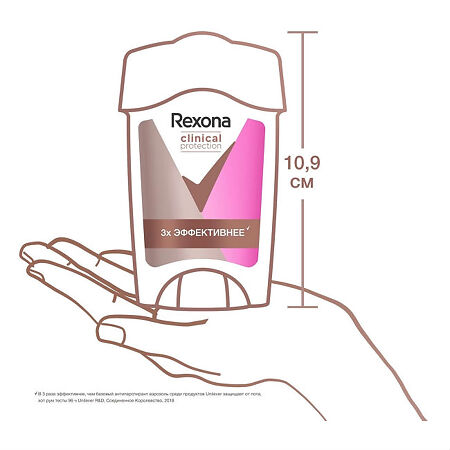 Rexona Clinical Protection Антиперспирант-крем сухость и уверенность 45 мл 1 шт