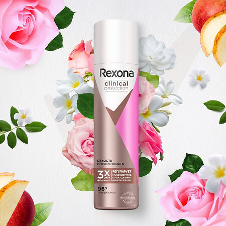 Rexona Clinical Protection Антиперспирант аэрозоль сухость и уверенность 150 мл 1 шт