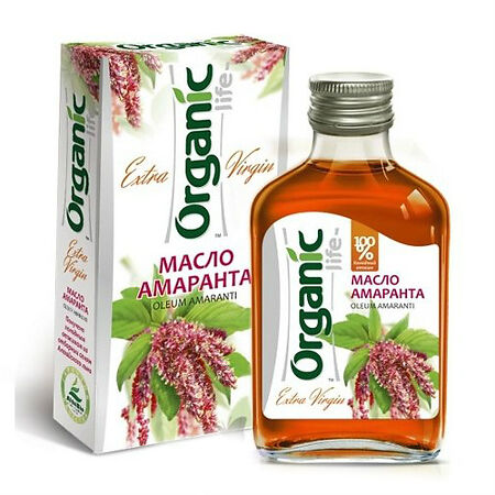 Масло пищевое Organic Life нерафинированное амарантовое 100 мл 1 шт