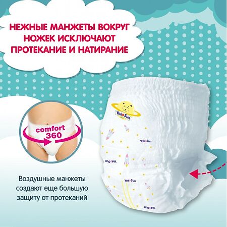 YokoSun Подгузники-трусики Econom р.M (6-10 кг) 48 шт