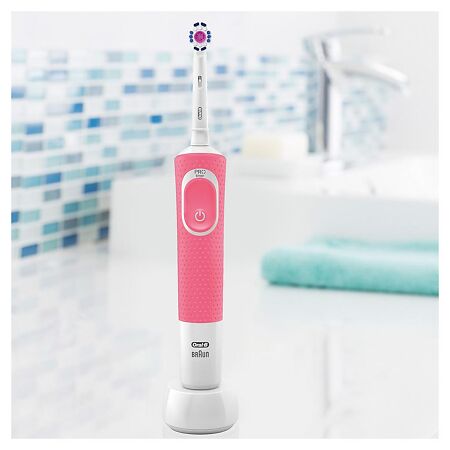 Oral-B Электрическая зубная щетка Vitality 3D White D100.413.1 Pink 1 шт