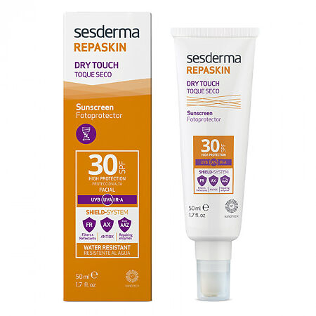 Sesderma Repaskin Dry Touch Facial sunscreen Средство для лица солнцезащитное с матовым эффектом SPF30 50 мл 1 шт