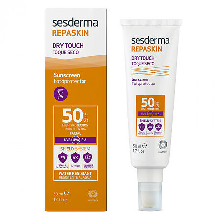 Sesderma Repaskin Dry Touch Facial sunscreen Средство для лица солнцезащитное с матовым эффектом SPF50 50 мл 1 шт