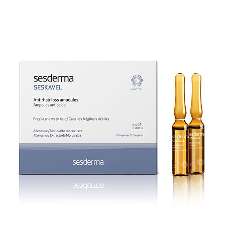 Sesderma Seskavel Anti-hair loss ampoules Средство от выпадения волос 8 мл ампулы 12 шт