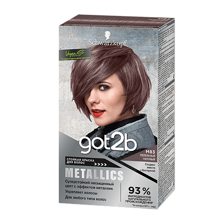 Got2B Metallics Краска для волос M83 Пепельный лиловый 142,5 мл 1 шт