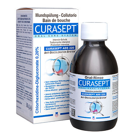 Curasept ADS 220 Mouthwash Ополаскиватель хлоргексидин диглюконат 0,20% 200 мл 1 шт