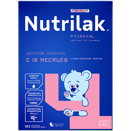 Nutrilak Premium 4 Смесь молочная с 18 мес. 600 г 1 шт