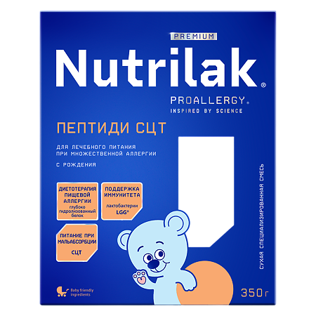 Nutrilak Пептиди СЦТ Смесь сухая специализированная 350 г 1 шт