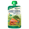 Fleur Alpine Пюре сладкий картофель-морковь-брокколи 5 мес., пауч 120 г 1 шт