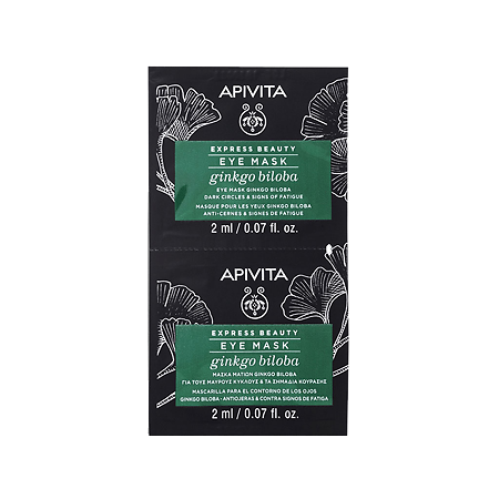 Apivita Express Beauty Маска для кожи вокруг глаз с Gingko Biloba саше 2 мл 2 шт