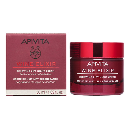 Apivita Wine Elixir Крем-лифтинг для лица ночной 50 мл 1 шт