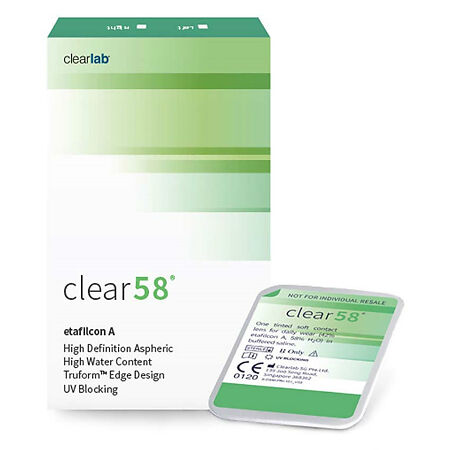 Контактные линзы Clear 58  R8.3 на месяц -1,75 6 шт