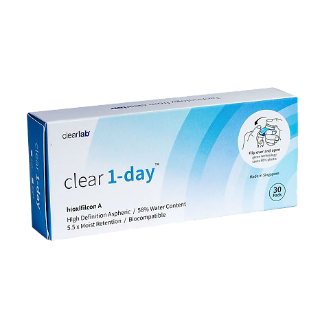 Контактные линзы Clear 1-Day r8.7 -425 30 шт.