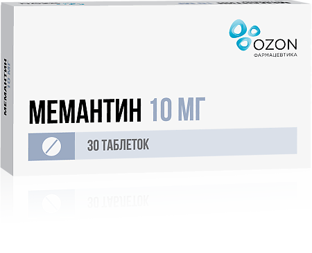 Мемантин таблетки покрыт.плен.об. 10 мг 30 шт