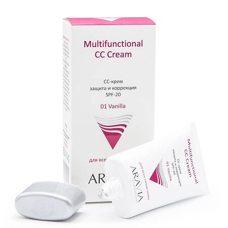 Aravia Professional СС-крем защитный SPF-20 Multifunctional CC Cream Vanilla 01 50 мл 1 шт