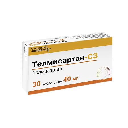 Телмисартан-СЗ таблетки 40 мг 30 шт